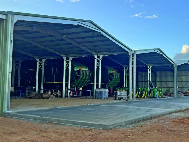 Triple Mammoth shed in NSW built by Mark H