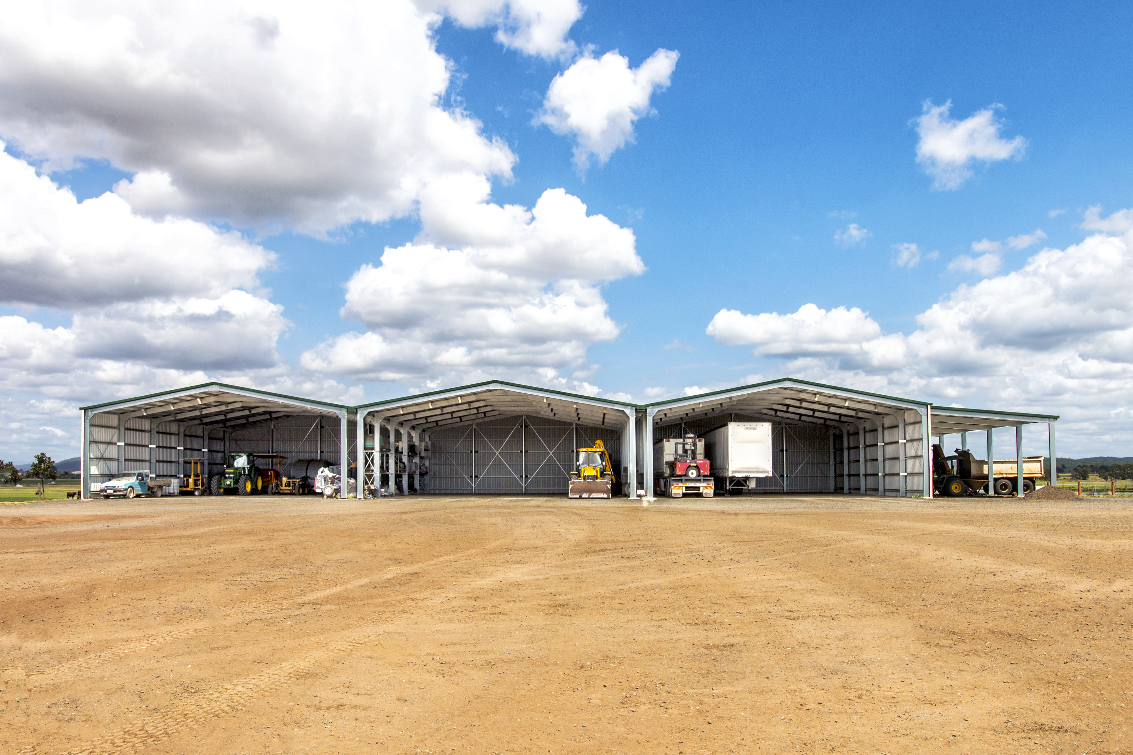 Large Turf Farm using our Triple Mammoth Machinery Shed