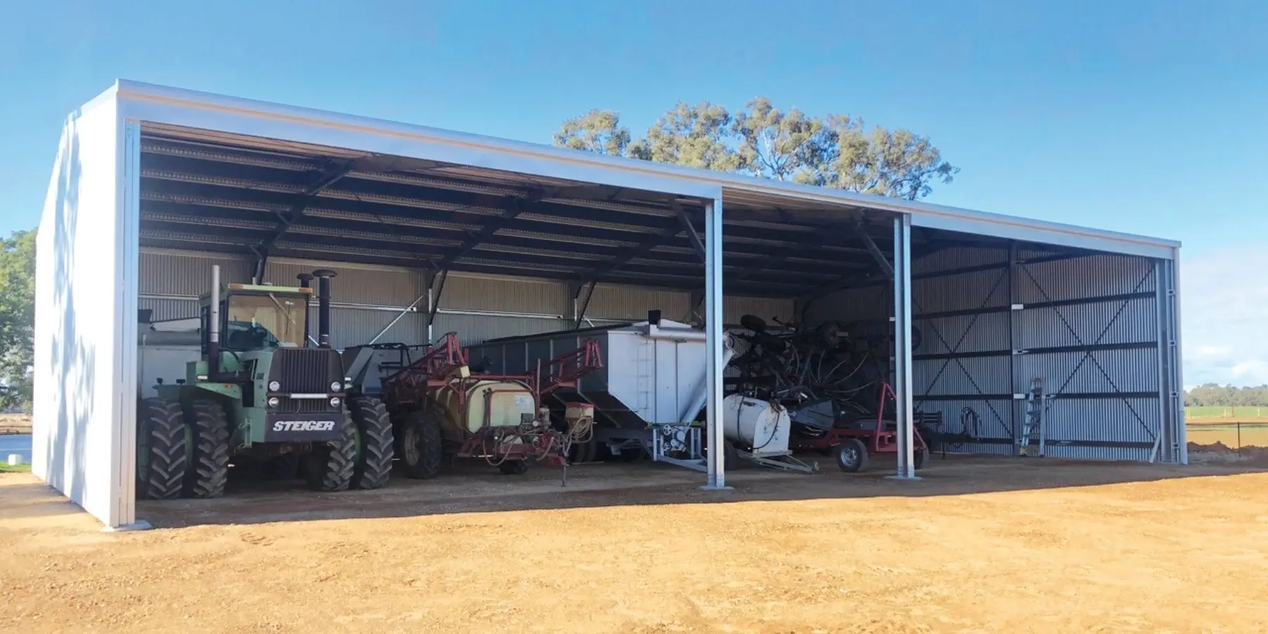 Large Multipurpose | Open Bay Farm Sheds | Now Buildings